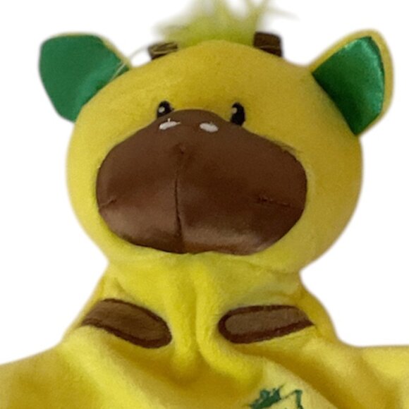 MANHATTAN TOY CO. Jungle Snugglies Puppet Gino Giraffe Yellow 9" Soft - Picture 4 of 8